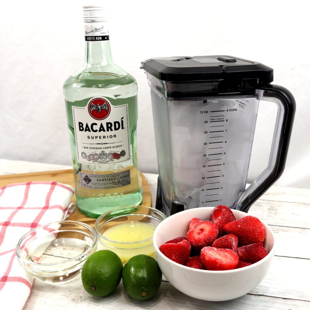 Frozen Strawberry Daiquiri The Freckled Cook