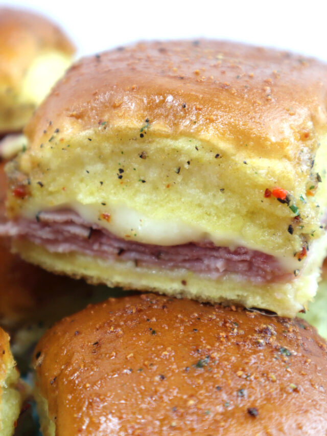 Ham and Cheese Sliders The Freckled Cook