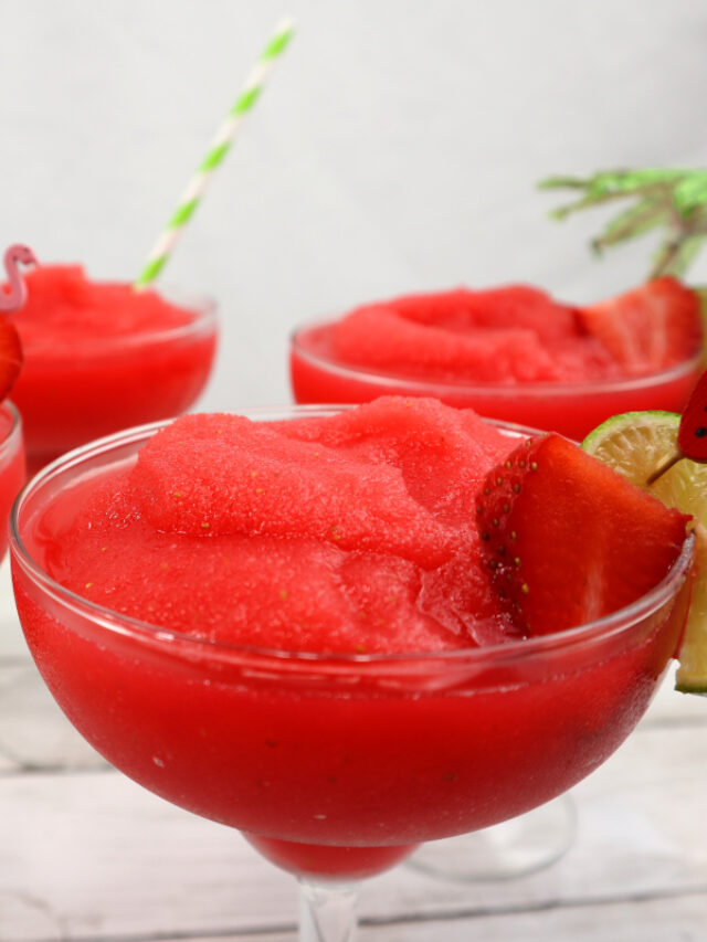 Frozen Strawberry Daiquiri The Freckled Cook