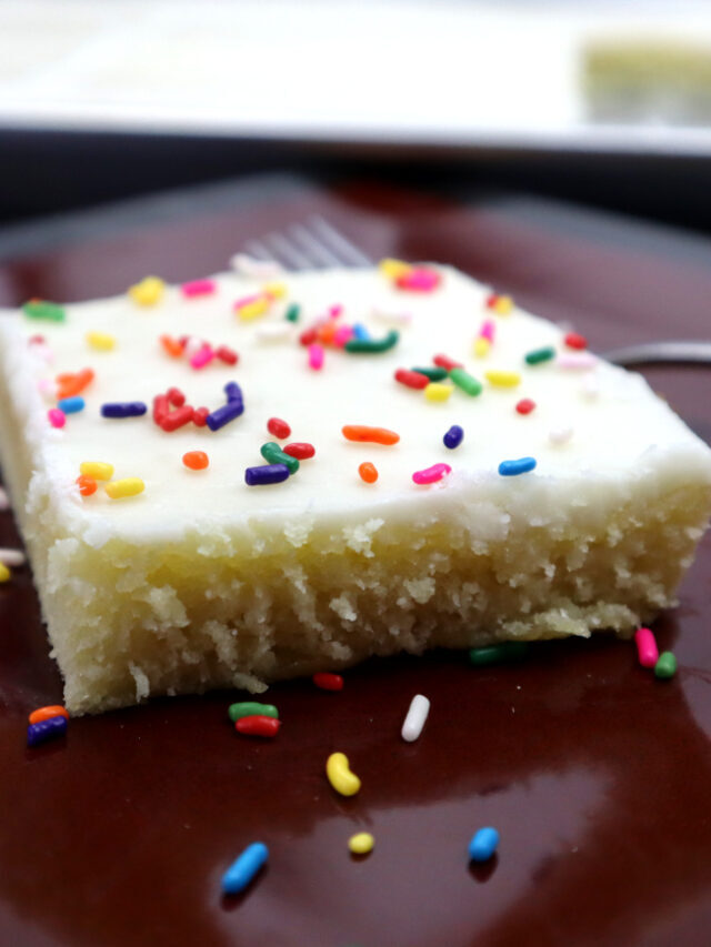 White Texas Sheet Cake
