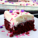 red velvet poke cake