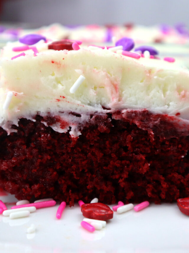 Red Velvet Poke Cake