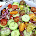 tomato onion cucumber marinated salad