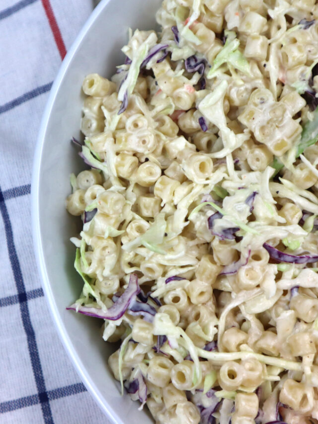 Coleslaw Pasta Salad