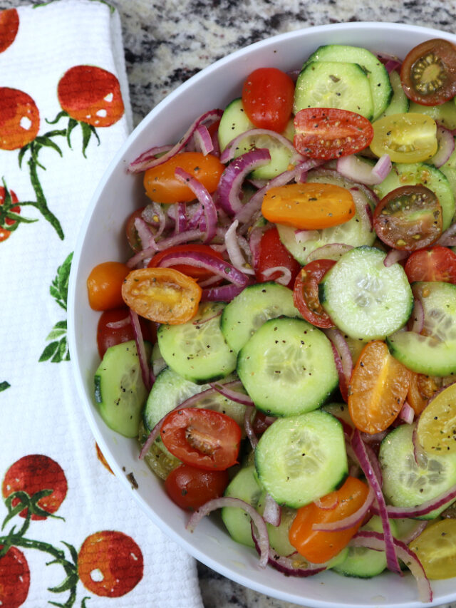 Marinated Cucumber Onion Tomato Salad