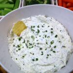 chip dip in a serving bowl