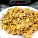 serving of ranch salsa chicken and pasta