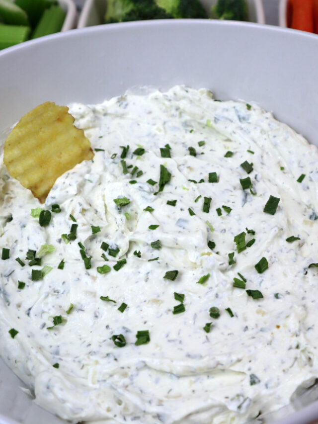 Homemade Chip Dip Recipe The Freckled Cook