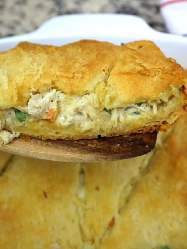 Easy Chicken Pot Pie Casserole with Crescents