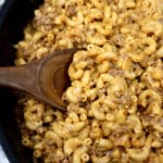 cheeseburger macaroni in one pot.
