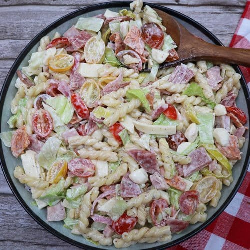 viral grinder pasta salad.